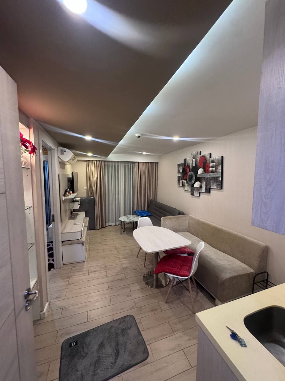 1 спальня в Seven Seas Resort Jomtien, корпус A605, вид на бассейн — 2