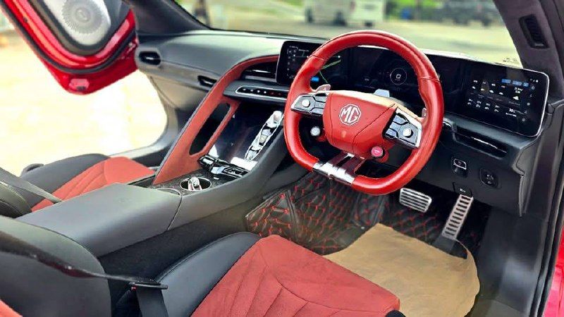 MG CYBERSTER красный электрический родстер — 4
