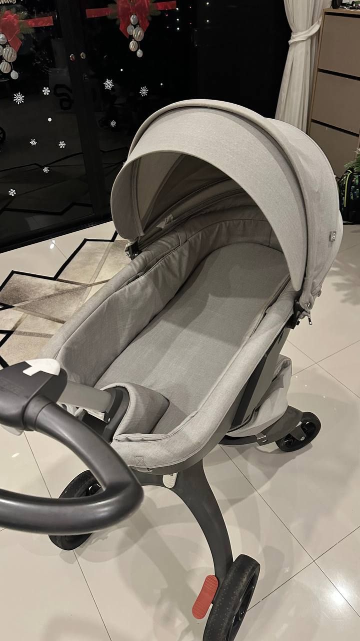 Коляска Stokke Xplory X + люлька + подножка для второго ребенка — 4