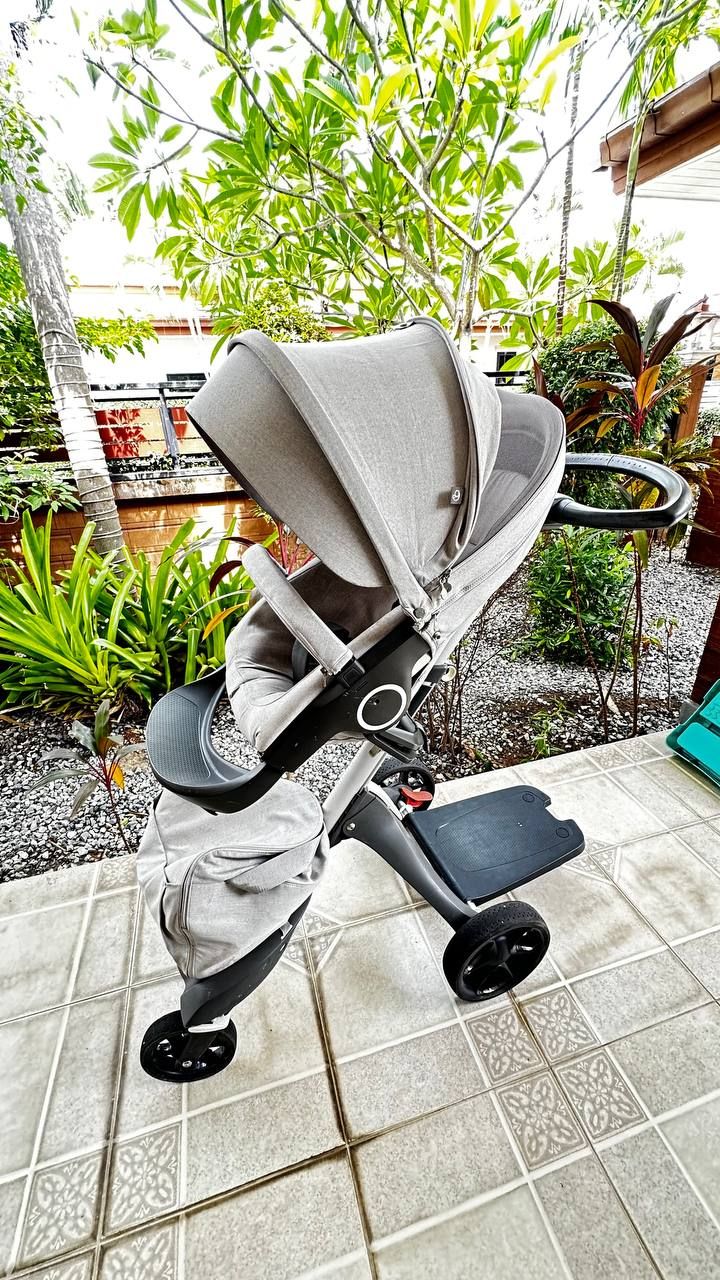 Коляска Stokke Xplory X + люлька + подножка для второго ребенка — 7