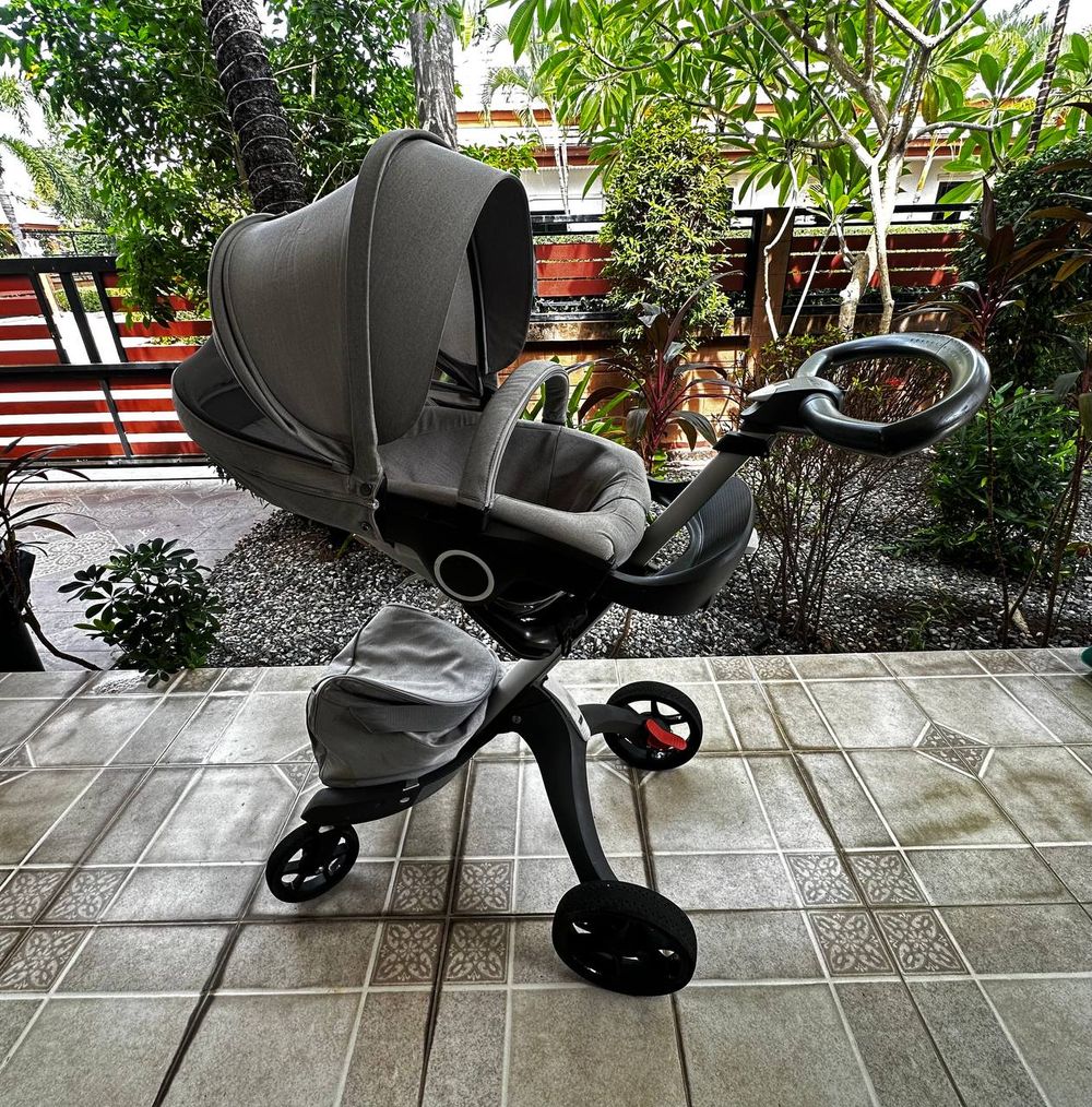 Коляска Stokke Xplory X + люлька + подножка для второго ребенка — 8
