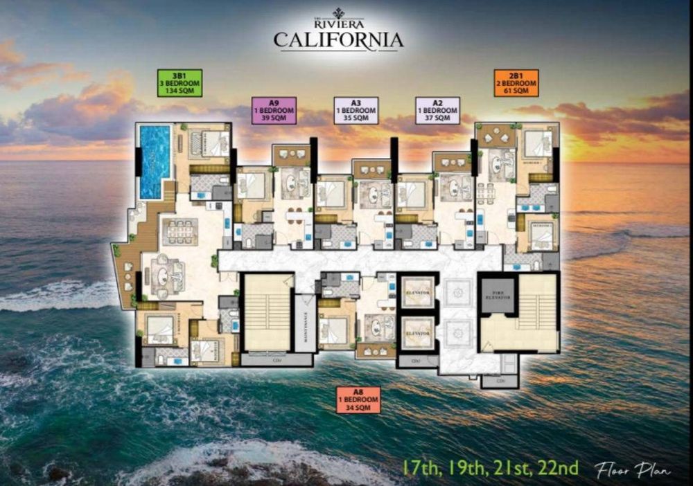 1-комнатная квартира The Riviera California — 3