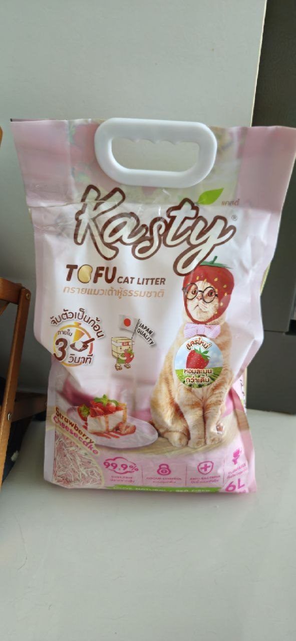 Наполнитель для кошек Kasty тофу 6л — 2