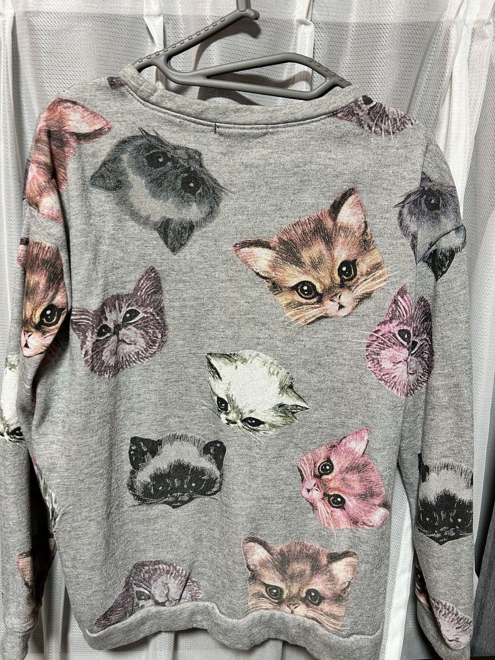 Свитшот Forever 21 серый меланж M — 1