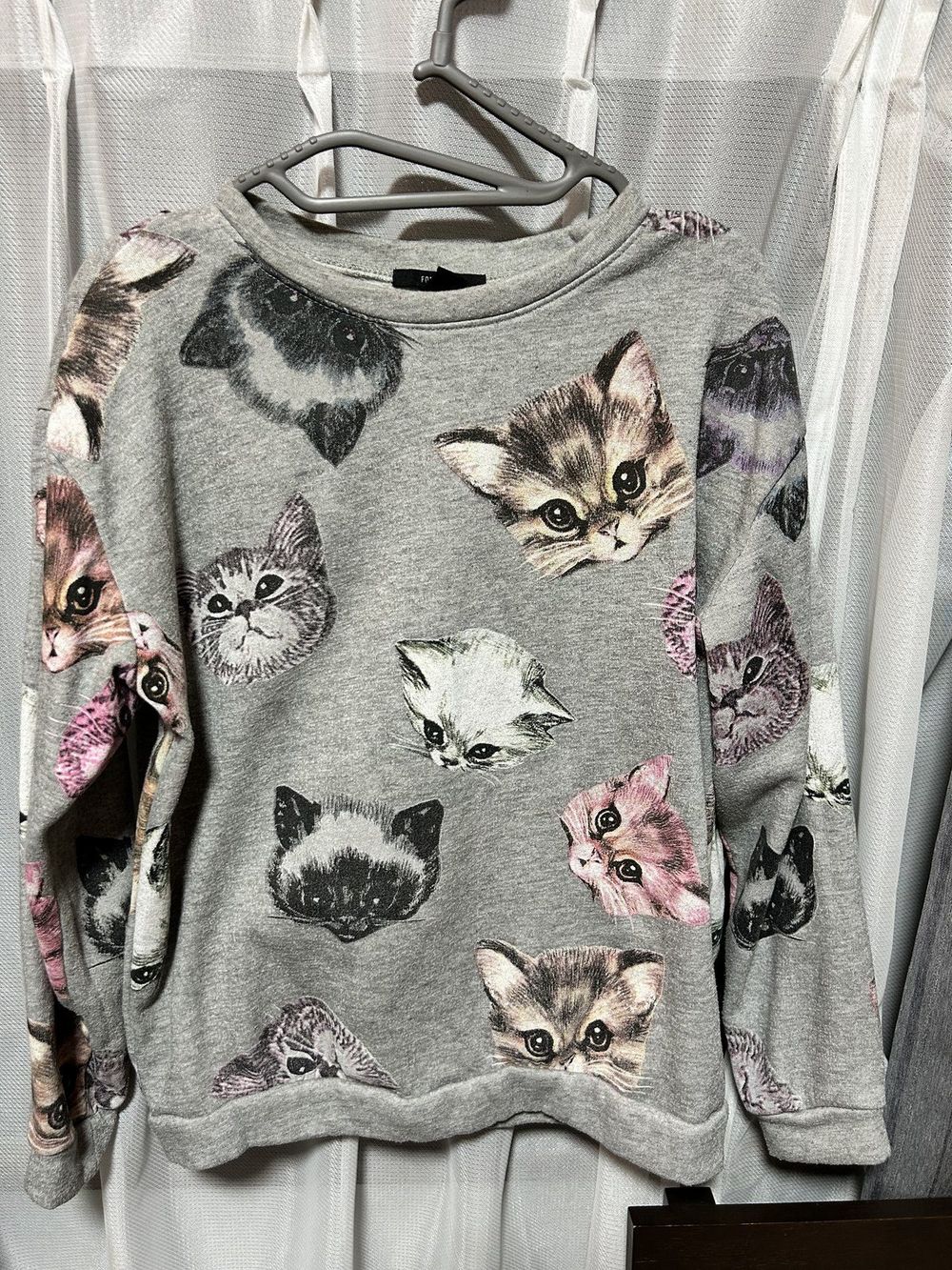 Свитшот Forever 21 серый меланж M — 3