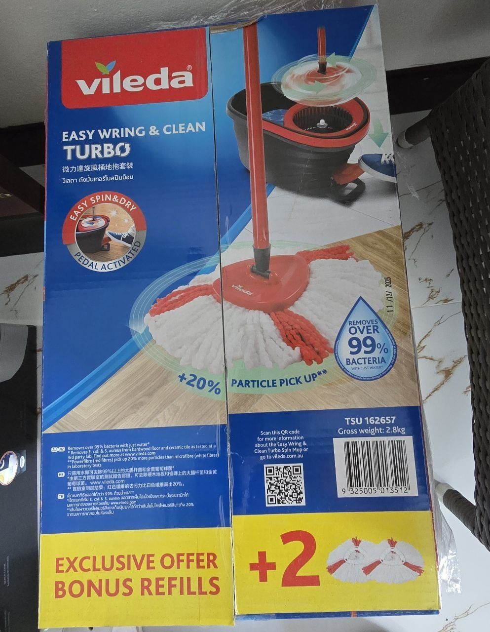 Швабра-турбо Vileda с насадками — 1