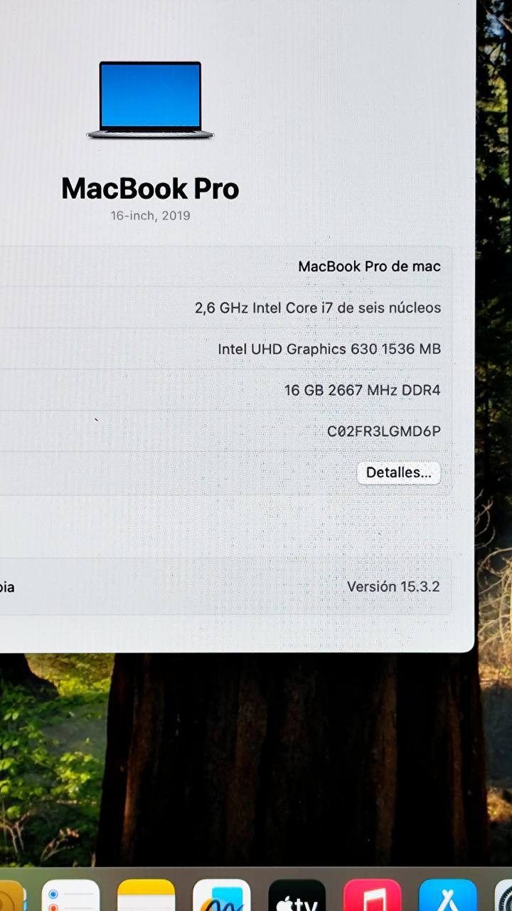MacBook Pro 16 2019 Intel Core i7 — 5