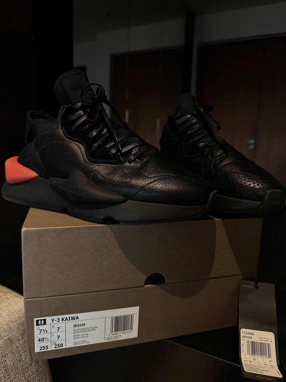 Adidas Y-3 Kaiwa черные размер 40,5 — 4