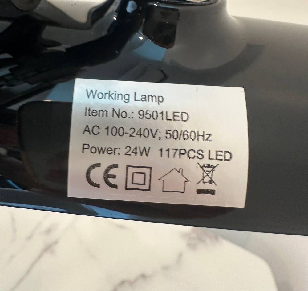 Профессиональная LED-лампа на струбцине 24W 117PCS — 2